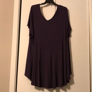 Like new Roaman’s dark plum summer dress